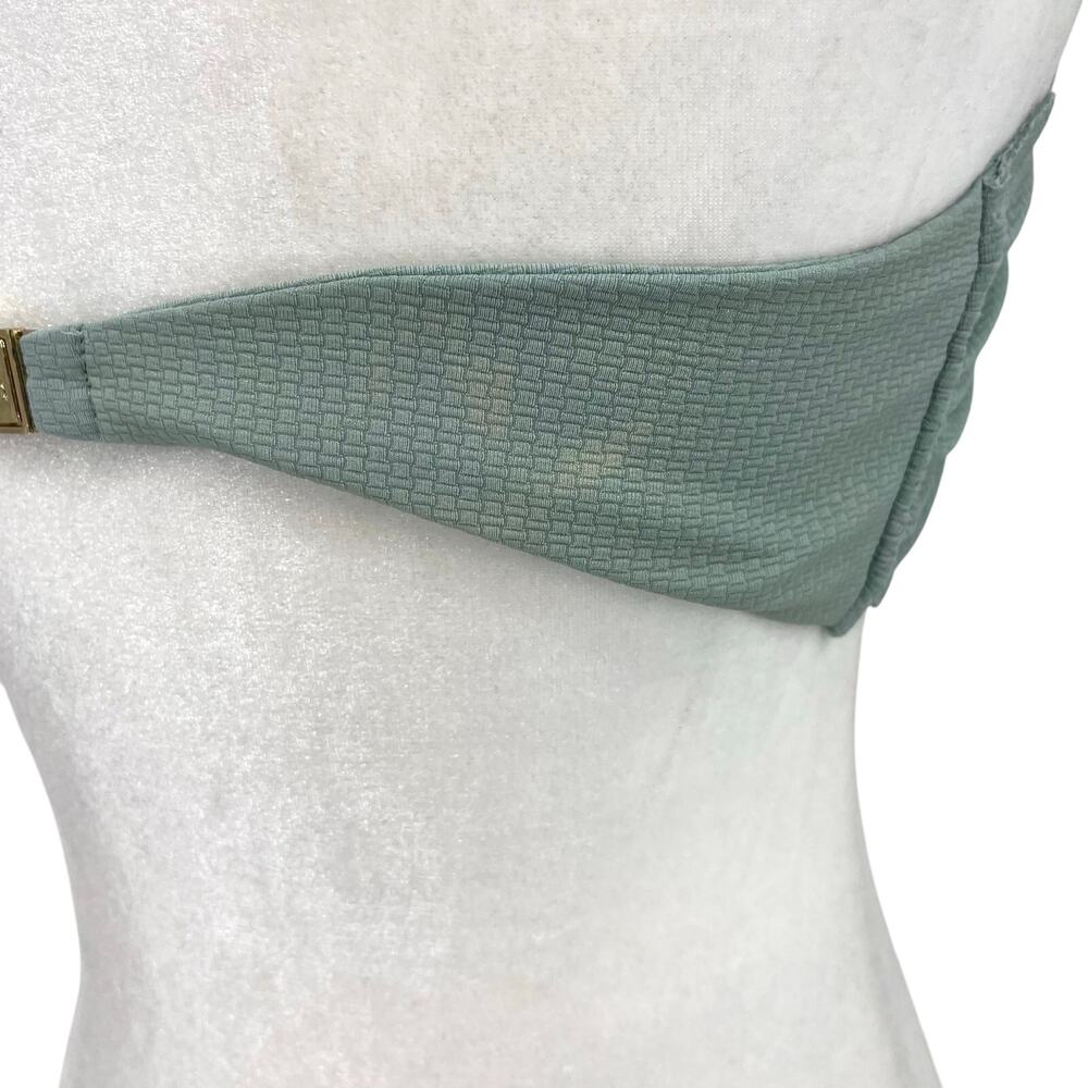 Marysia Swim Women's M Green Antibes Bandeau Bikini Scalloped Strapless NWOT - Picture 5 of 9
